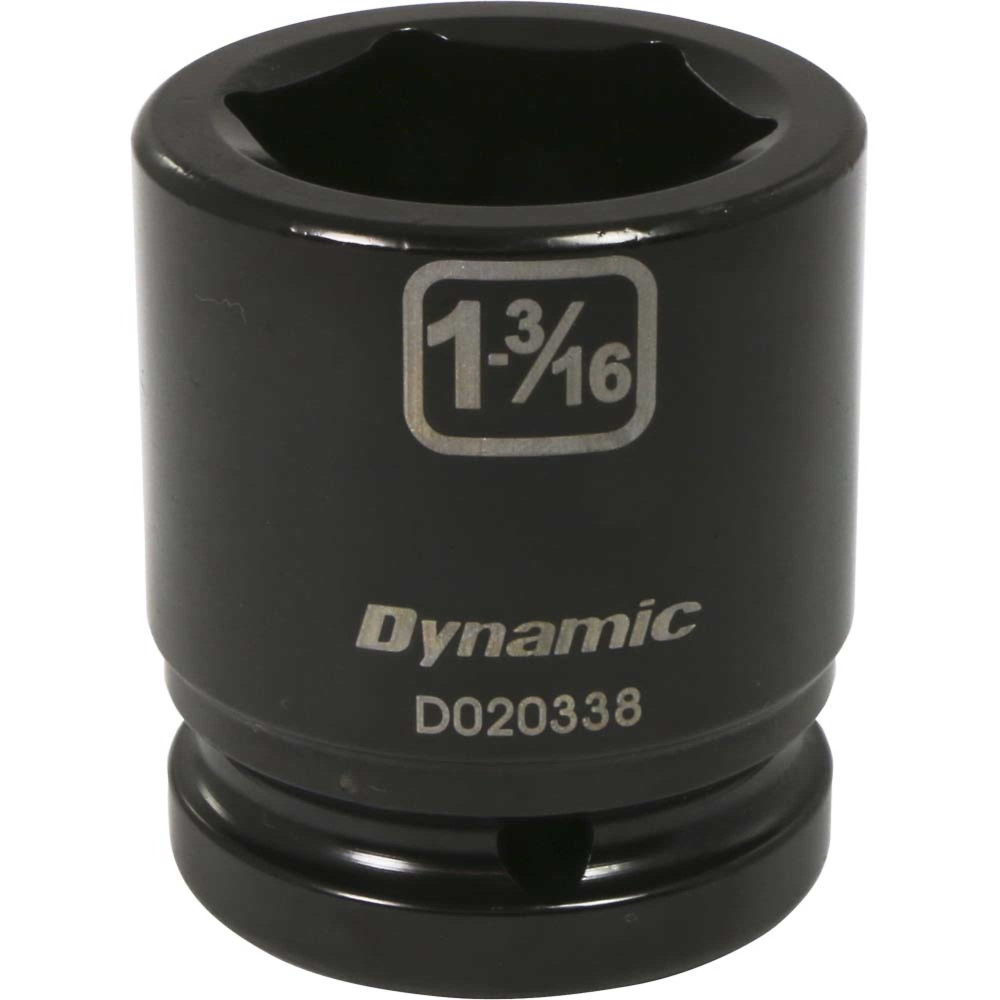 Dynamic Tools 3/4" Drive 6 Point SAE, 1-3/16" Standard Length, Impact Socket